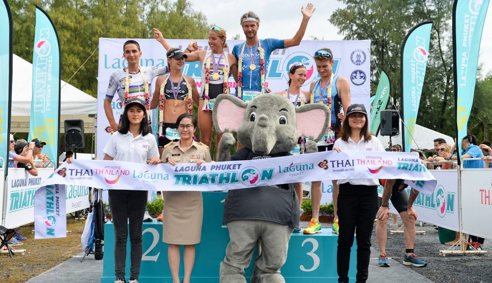 Team Thanyapura’s Athletes at the Top of Laguna Phuket Triathlon