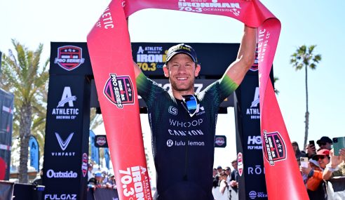Sanders (CAN), Knibb (USA) Claim Ironman Oceanside 70.3 Titles
